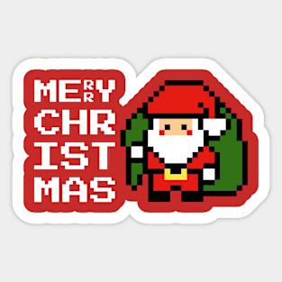 Christmas Santa Pixelart Sticker